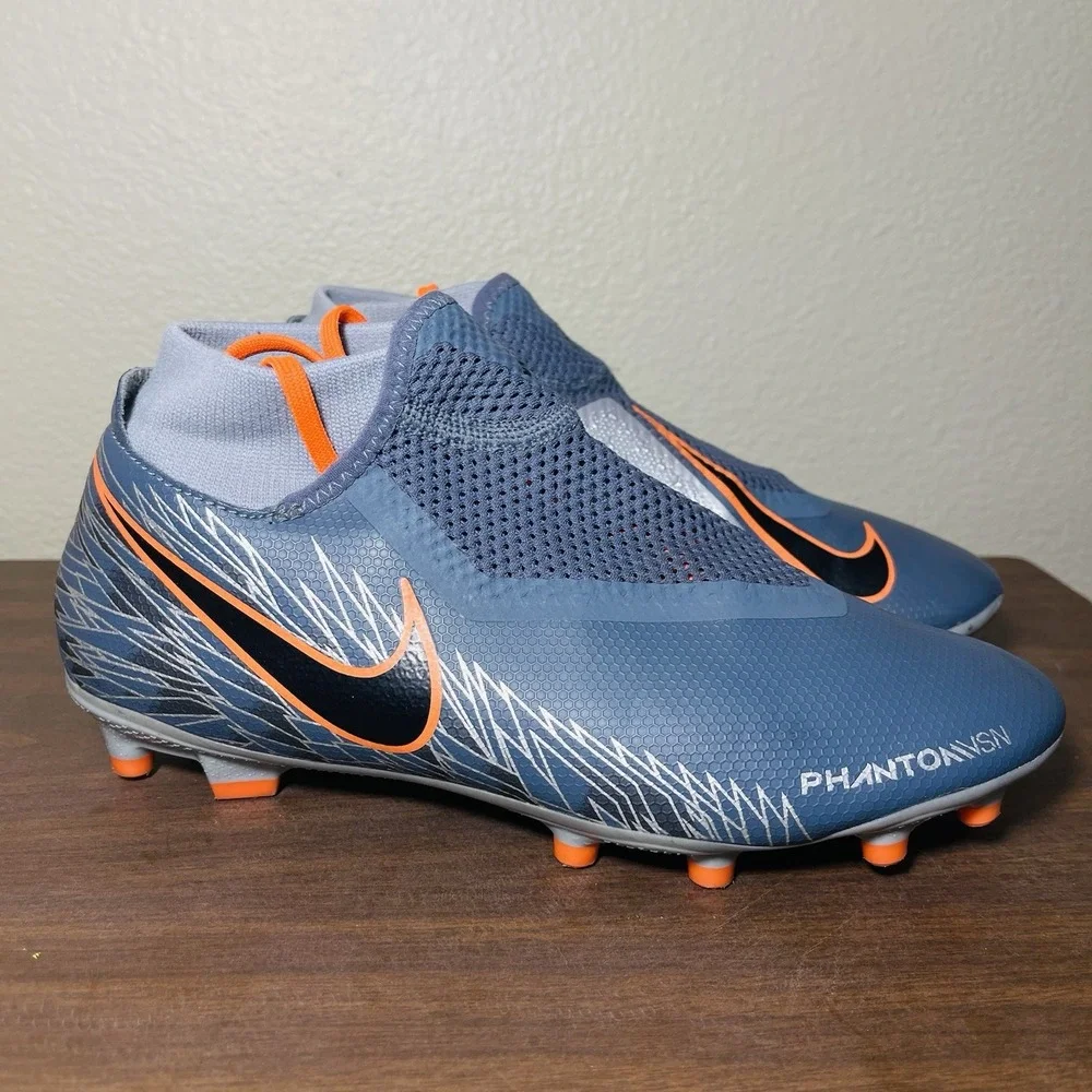 Nike Phantom Vision Soccer Cleats Elite Dynamic Multiground Size 7‎ Blue Orange